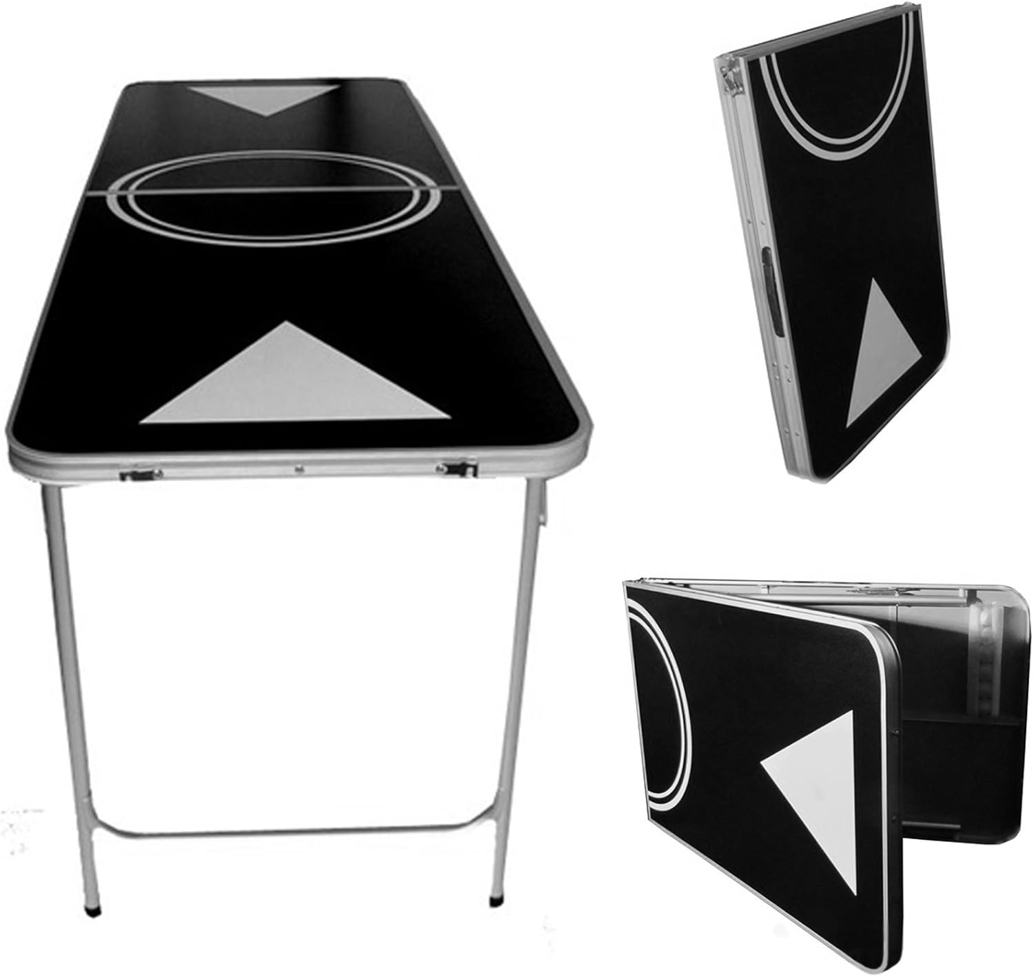 Portable Beer Pong Table - 6 Feet with Ball Rack & 6 Pong Balls! image number 1