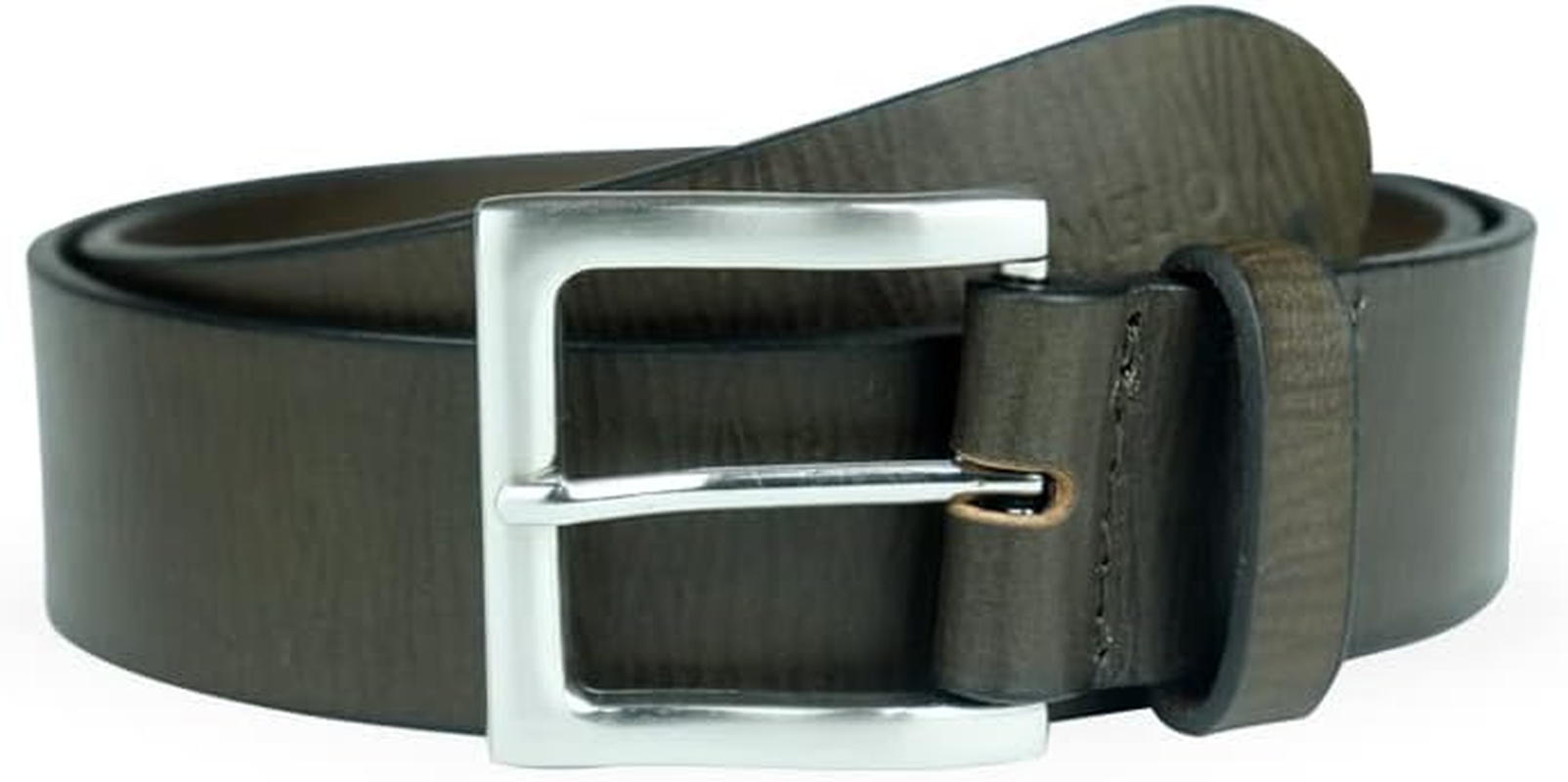 Camelio Men'S Leather Belt Buckle (Cam-Bl-038_Olive_Large), Olive, Large image number 1