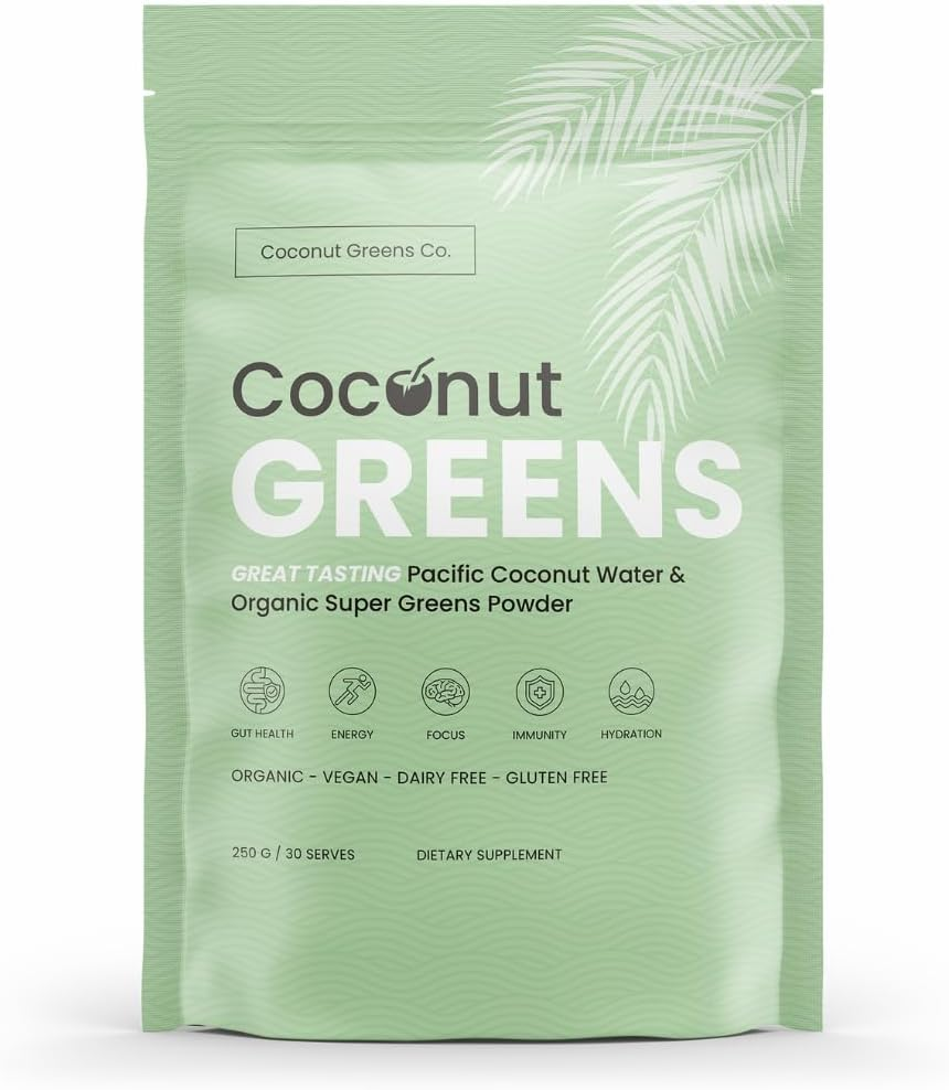 Organic Super Greens with Coconut Water | 250 G Pouch (30 Serves) image number 1
