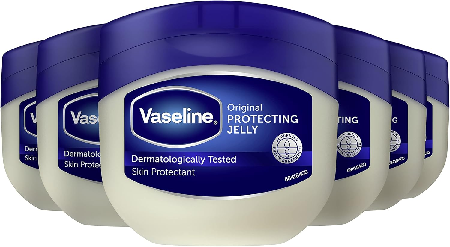 Vaseline Original Petroleum Jelly Moistruiser Skin Care for Cracked, Dry Skin and Eczema Relief 6X 250 Ml image number 2