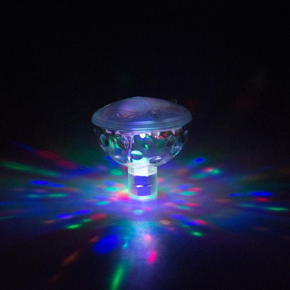 Tophomer Floating Underwater Light Waterproof Disco Bath Lights with 5 Lighting Modes for Fountain Swimming Pool Bars Bathtub Party image number 1