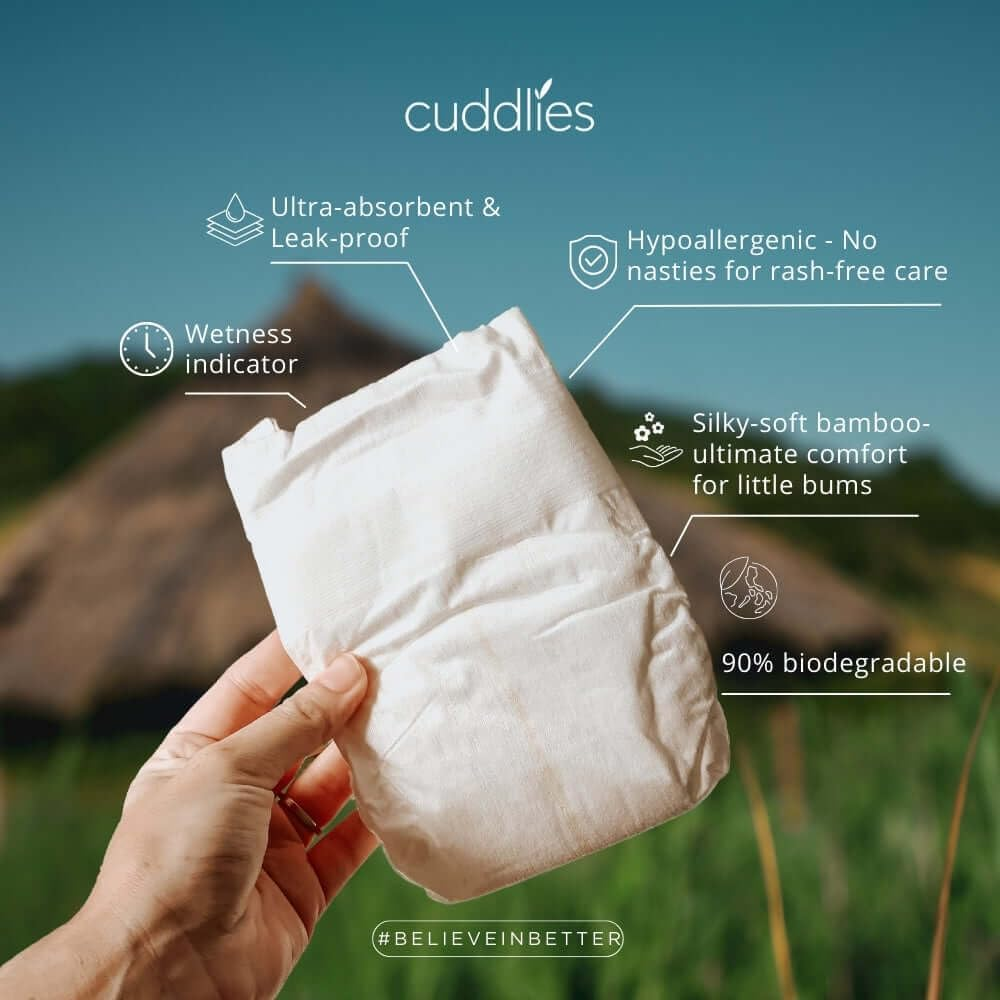 Biodegradable Bamboo Nappies by Velona Cuddlies: Eco-Friendly & Gentle image number 5