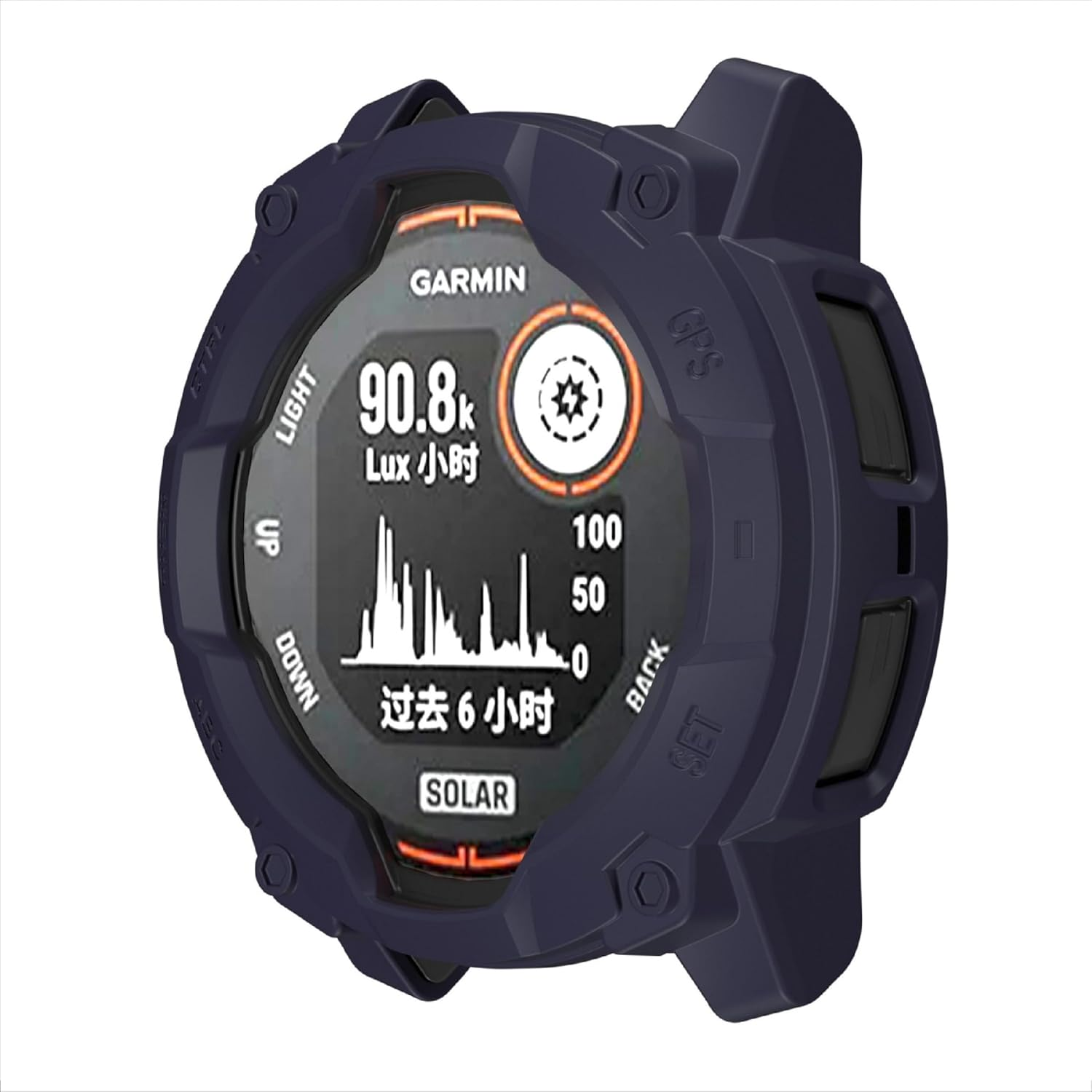 GIOPUEY Case Compatible with Garmin Instinct 3 Solar 45 Mm, Soft and Lightweight Premium TPU Silicone Protective Case Cover Protective Case - Green