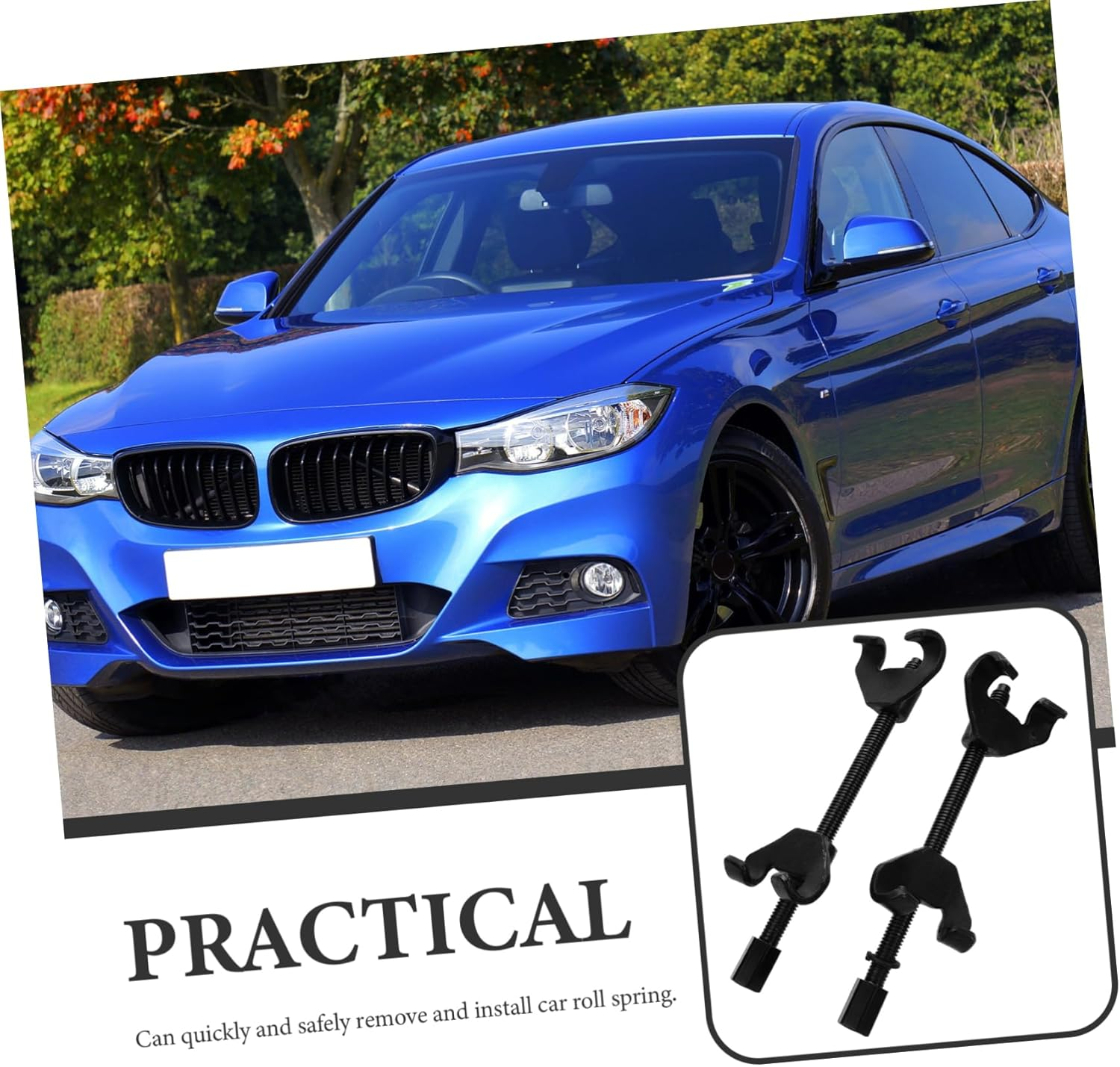 MUCKLILY 2Pcs Automotive Strut Compressor Tool Car Spring Compressor Coil Spring Removal Tool Easy Install and Disassemble image number 1