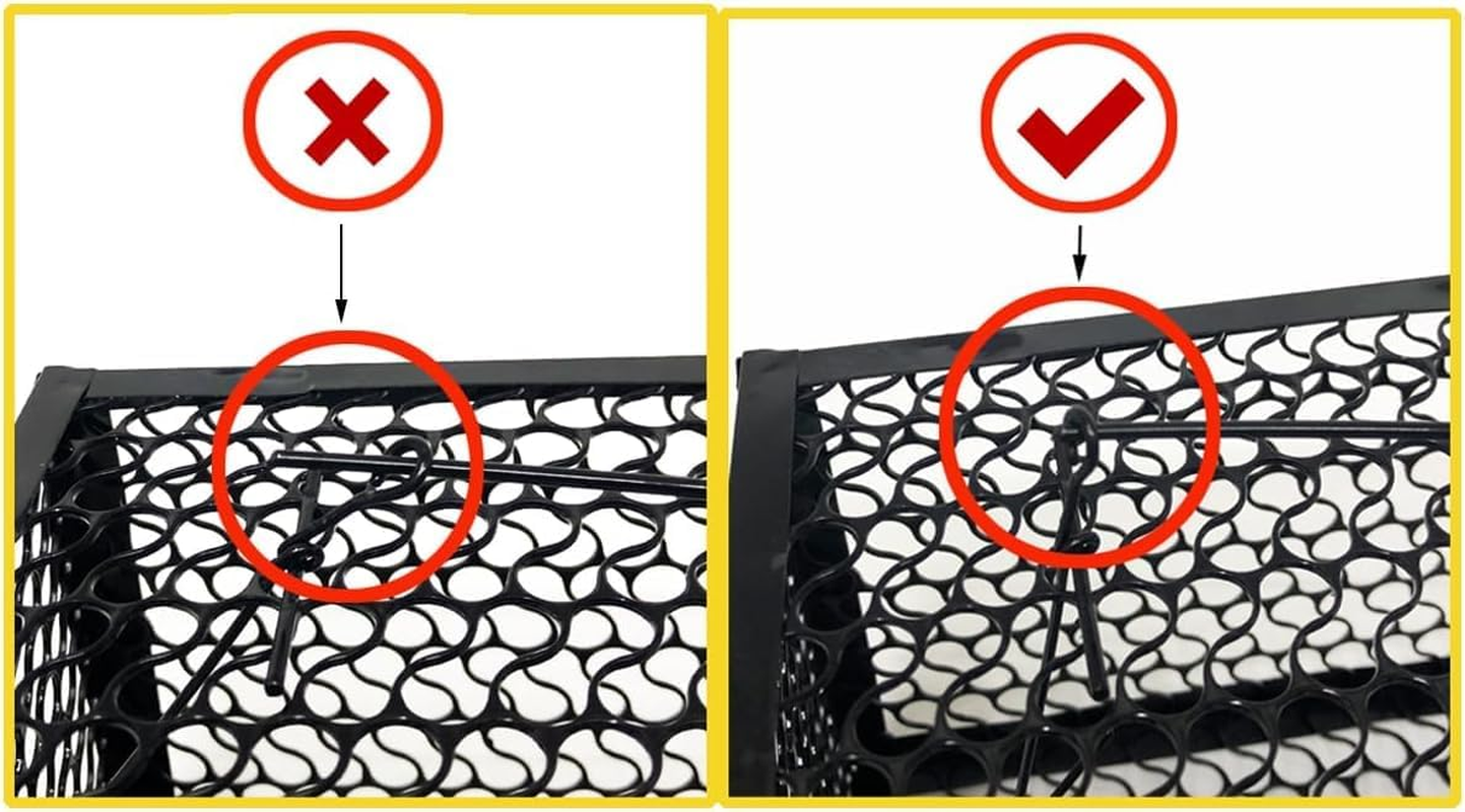 Animal Live Cage Trap Humane Rat Trap Live Mouse Traps Reusable Metal Cage Trap to Catch Rodent,Mice,Squirrel,Weasel,Hamster,Chipmunk for Indoor or Outdoor Size 9.45"X4.5" X4.5" (1 Pcs) image number 4