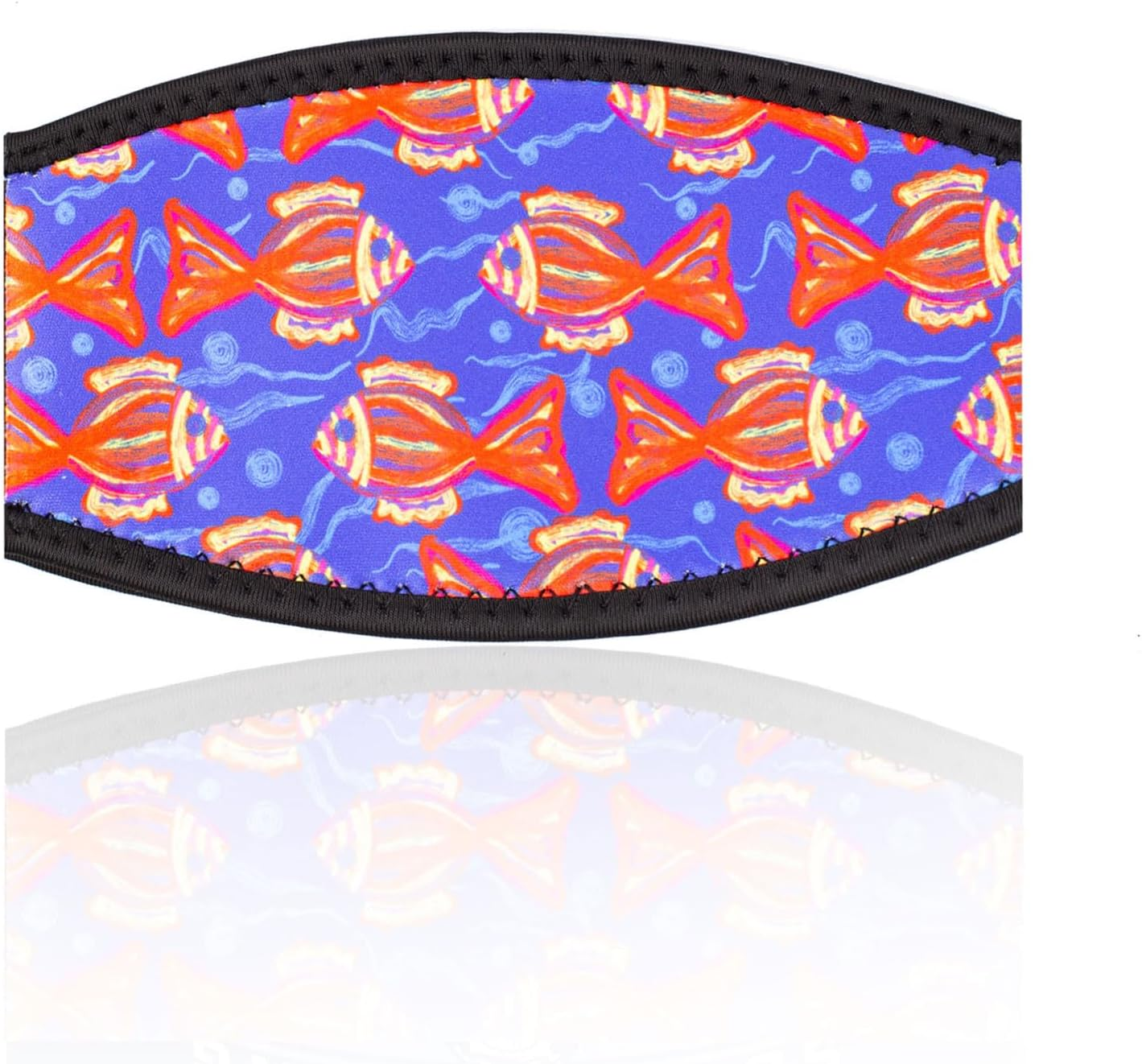 Diving Mask Slap Straps Cover Neoprene Creative Retro Swimming Goggles Glasses Strap Head Band Parts Accessories for Diving - Black Octopus image number 7