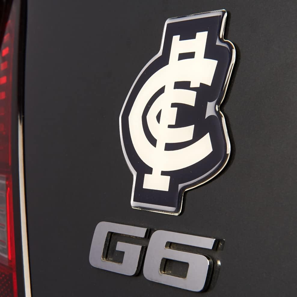 Fan Emblems Carlton Blues Lensed Chrome AFL Supporter Logo image number 2