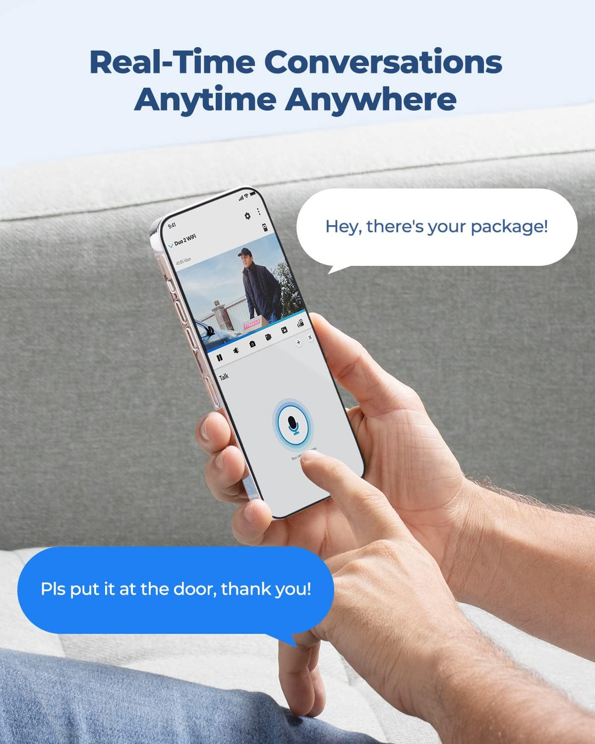 Reolink 4K Wifi Security Camera Outdoor with 180&deg; Ultra-Wide Angle, 2.4/5 Ghz IP Cam, Smart Human/Vehicle/Pet Detection, Color Night Vision, Two - Way Talk, IP66 Waterproof, Duo 2 Wi-Fi image number 2