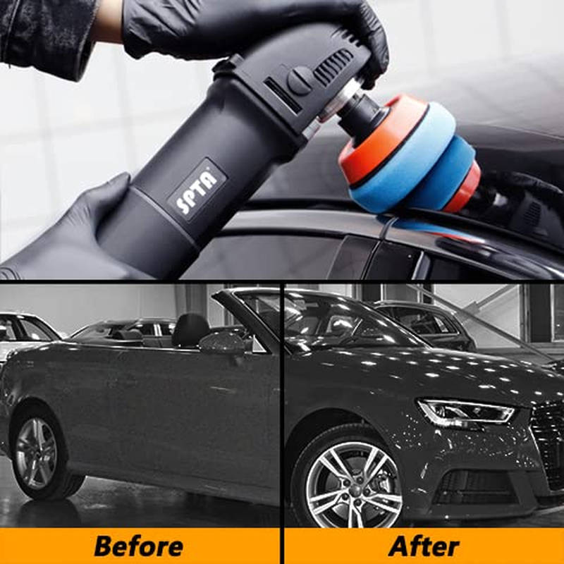 SPTA 29Pcs 3Inch (80Mm) Higher Gross Polishing Pads Kit for Car Polisher Drill Adapter + 5/8 Inch-11 Thread image number 6