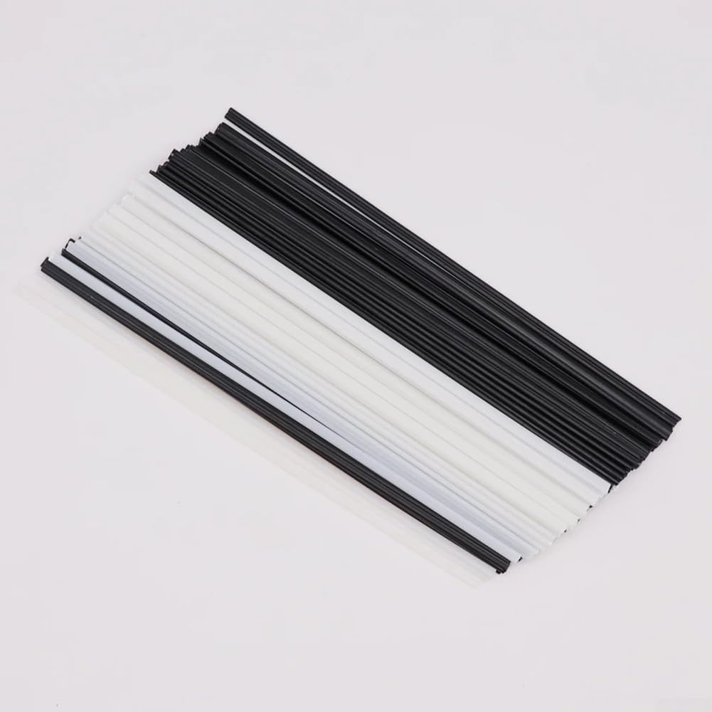 Value Pack of 10 Blackwhite ABS Plastic Welding Rods for Shell Refurbishment (Black) - Black image number 5