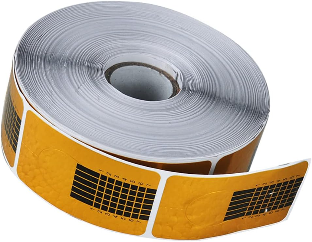 100Pcs Nails Gel Extension Sticker Nail Art Acrylic Nail Forms Tips Guide Black