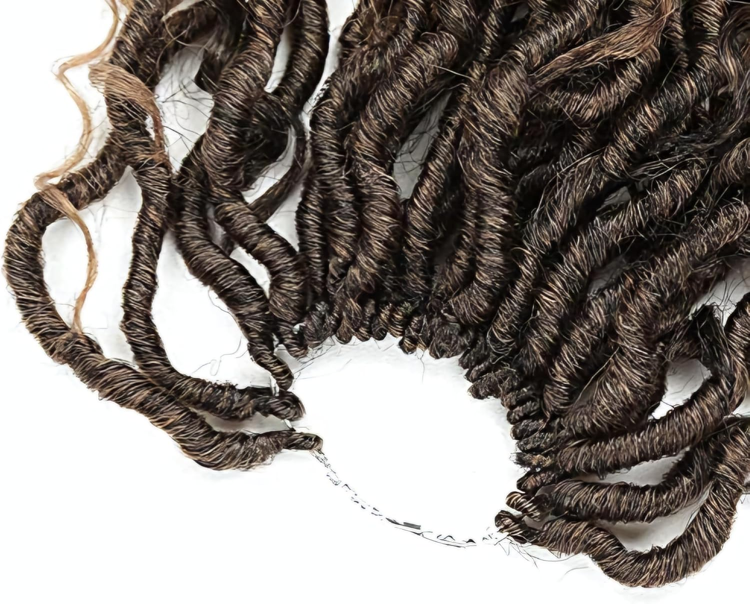 1B/27, 55 Cm/River Locs / 600 G/Pack of 5 Extensions for Braiding Crochet/Per Piece 120 G 24 Strands = 120 Strands 600 G Premium Hair Look + Shower Cap, Jewellery and Hooks Free image number 6