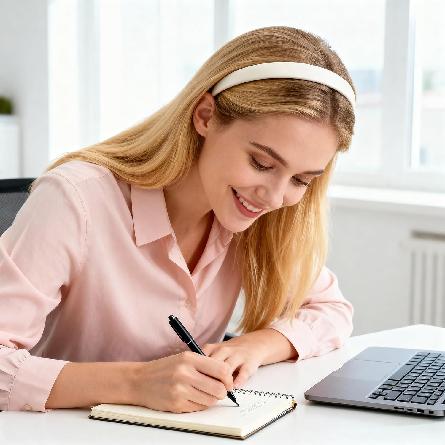 Pack of 2 Women'S Black Headpieces Satin Headbands Plain Headbands Non-Slip Hair Accessories Simple Fashion Headband for Women Girls Men DIY Styling image number 6