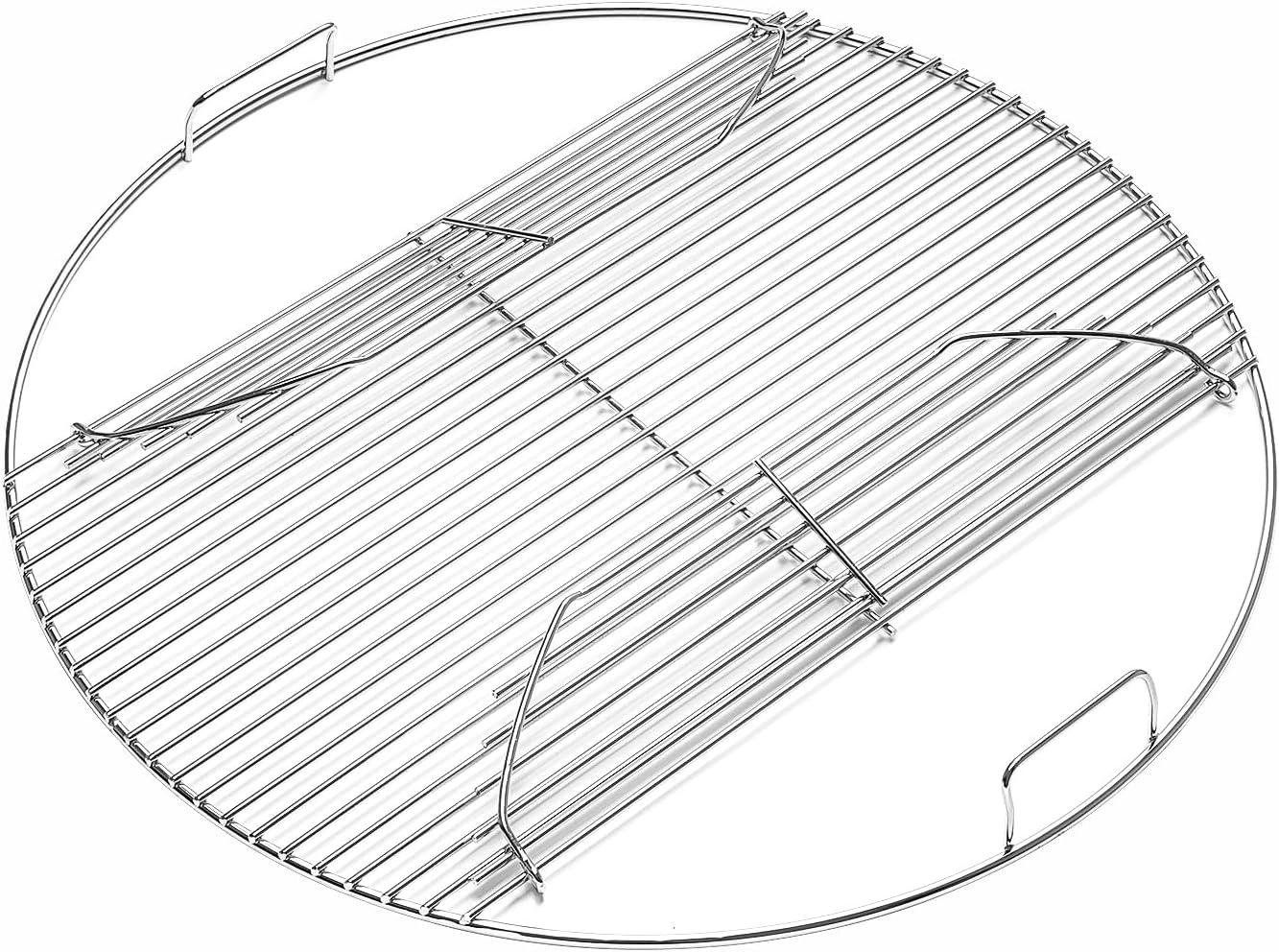 22" Cooking Grate Hinged for Weber, 7436 Charcoal Grill Grate round Hinged, Replacement Part for Weber One-Touch, Performer and Bar-B-Kettle Series, Grill Grate BBQ for Weber Series image number 1
