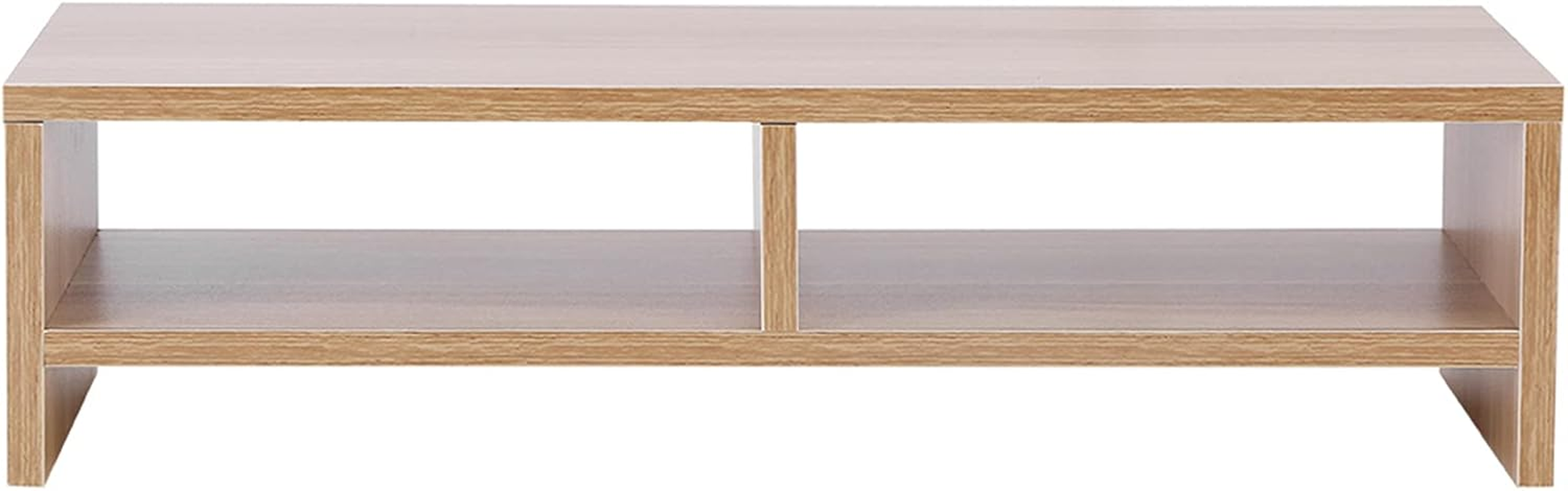 Wooden Monitor Riser Stand 3 Layer Shelf, Environmental Friendly, Space Saving, Neck and Spine , Easy Access for Books, Photos, Alarm Clock, Home or Office Use (Density image number 6