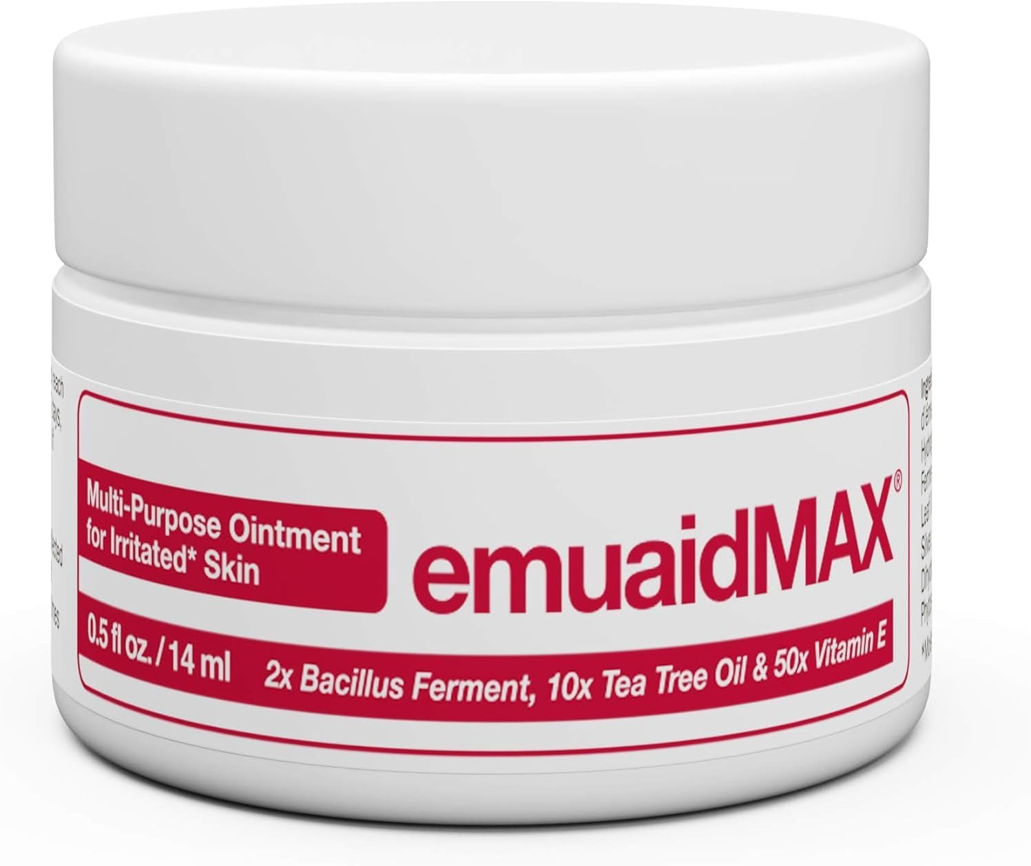 Emuaid EMUAIDMAX Ointment, Maximum Strength Multi-Purpose Barrier for Dry, Itchy, Sensitive or Cracked Skin, Soothing Steroid-Free Fragrance-Free Ointment for Sensitive Areas, 0.5Oz