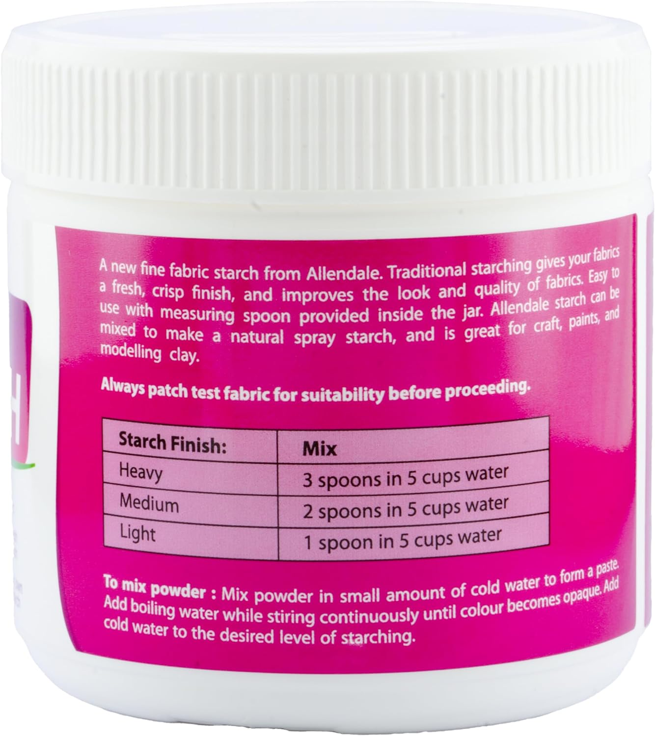 Allendale Products Fabric Starch 200G image number 1