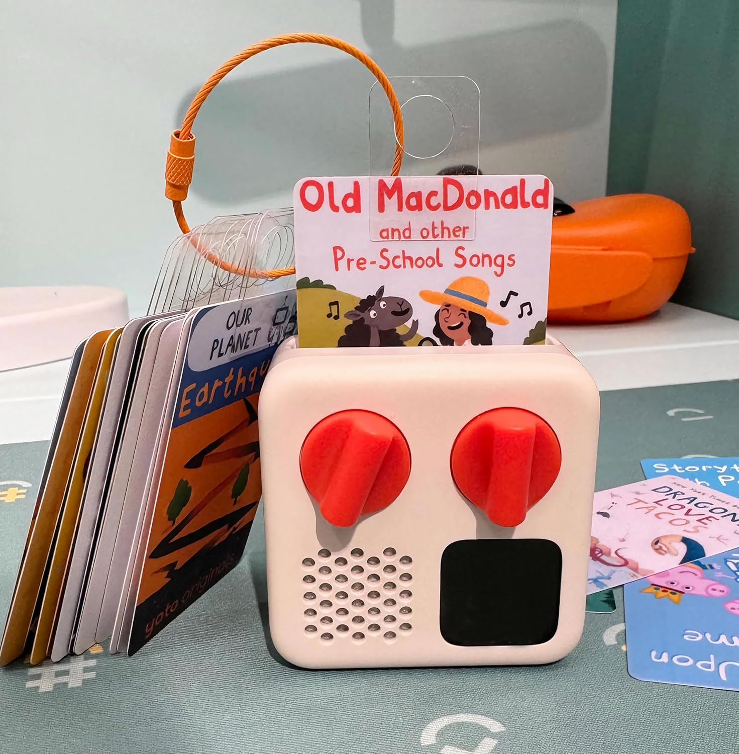 200 Packs Yoto Card Holders Set，10 Cycles and 10 Blank Wood Labels, Portable Card Loop Case Storage Organizer Accessories for Kids Travel & Holiday. image number 5