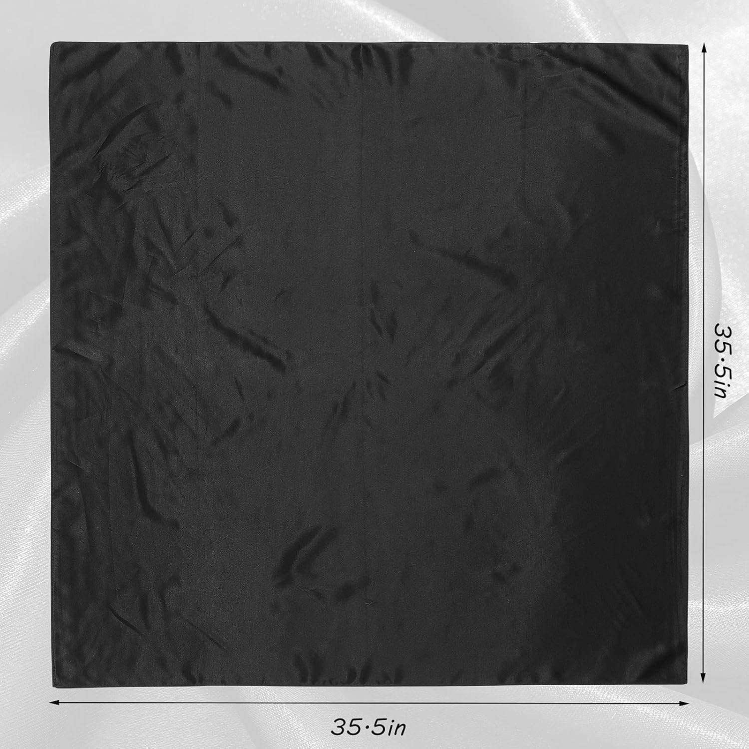 2 Pieces Silk Feeling Head Wrap Scarf Large Square Satin Sleep Headscarf, Nighttime Head Cap Provides Comfort image number 5