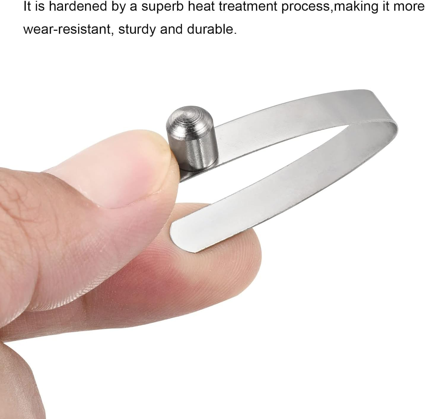 THJOPOKEEL 12 Pack Tent Pole Clips Steel V Shaped Single Pin Push Button Spring Clips Lock Tube Pole Clips for Camping Awning Kayak Paddle Snaps