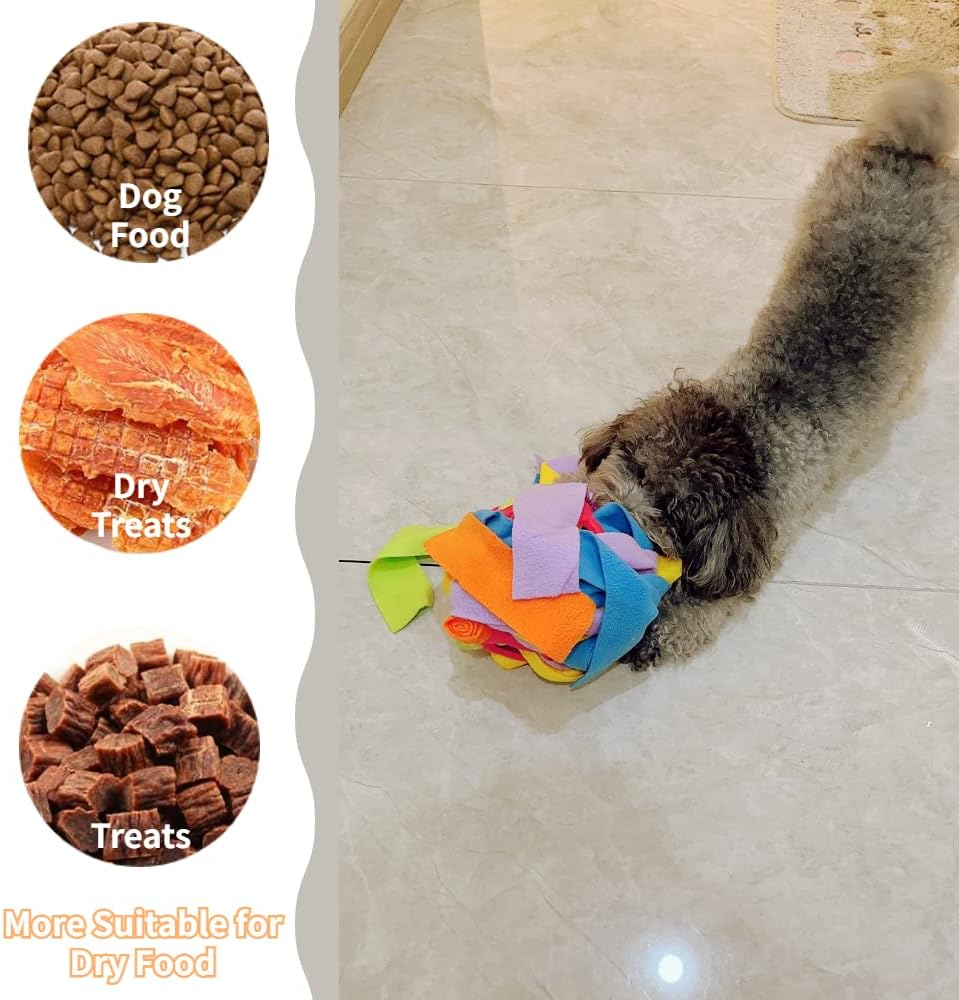 Dog Snuffle Ball Toy,Dog Interactive Puzzle Toys Dog Toys for Slow Feeder Training Dog Chew Toys for Encourage Natural Foraging Skills (A) image number 4