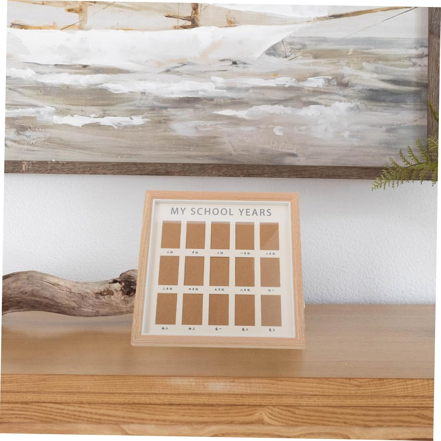 Toyvian School Years Photo Frame Commemorative Boys and Girls Growth Record Wall-Mounted Decor image number 2