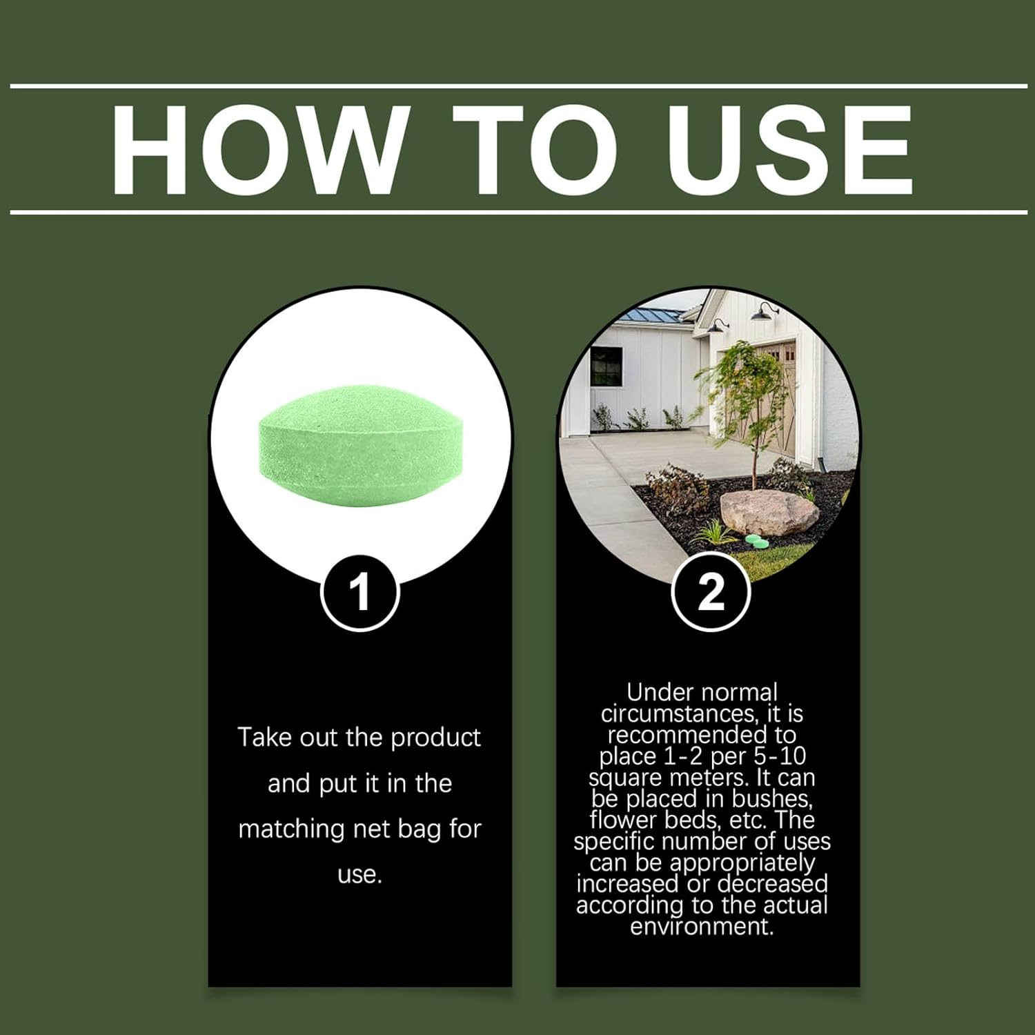 Deer Repellant for Yard - Deer Repellant Balls for Outdoor | Long-Lasting Protection Natural Peppermint Oil for Flowers Shrubs Vegetables Trees image number 1