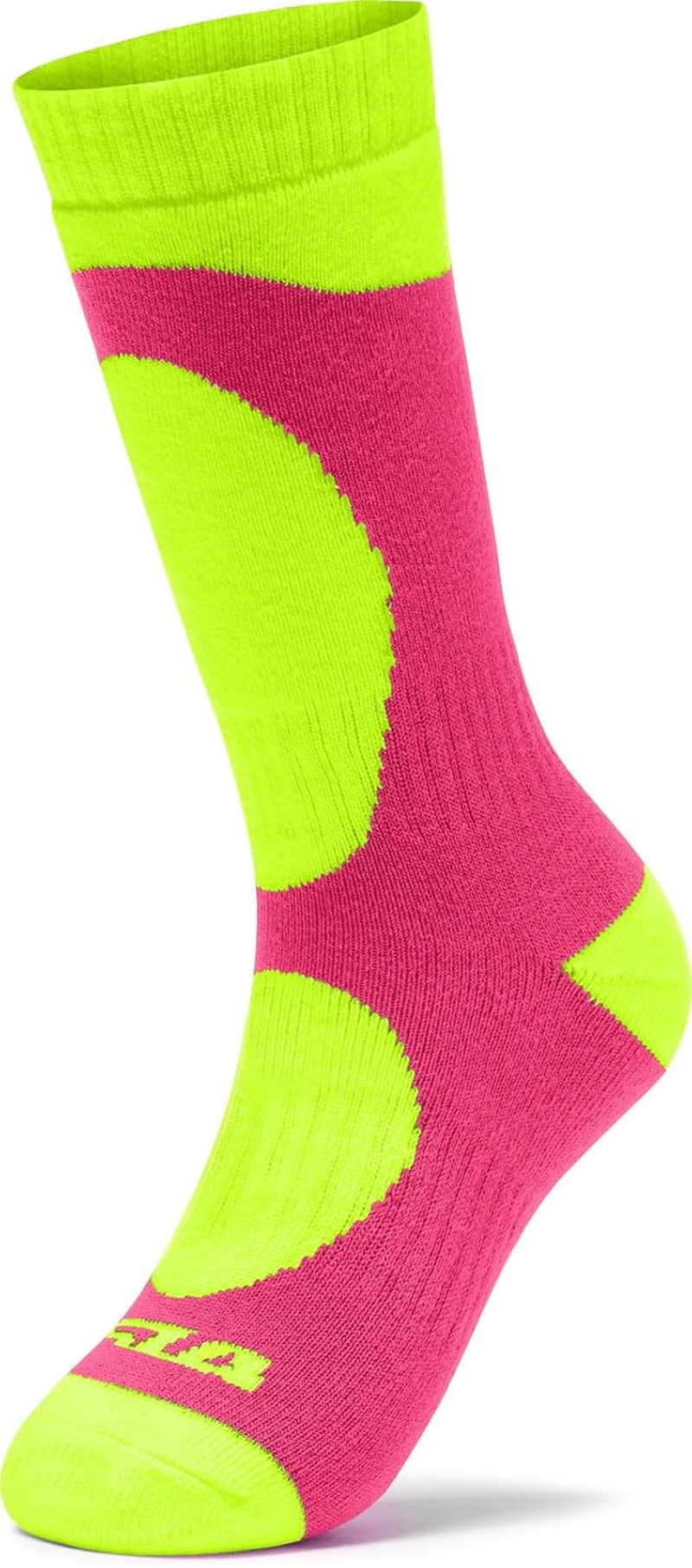 TSLA 1Pack Kids' Thermal Ski Socks, Cushioned & Insulated Calf-Length Snowboard Socks for Cold Weather