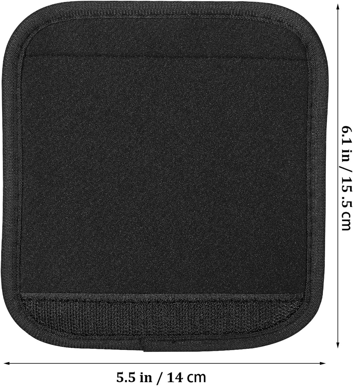 TIKODIDA Travel Suitcase Handle Wraps Black Neoprene Cover Luggage Trolley Handle Grip Sleeve and Comfortable Carrying image number 6