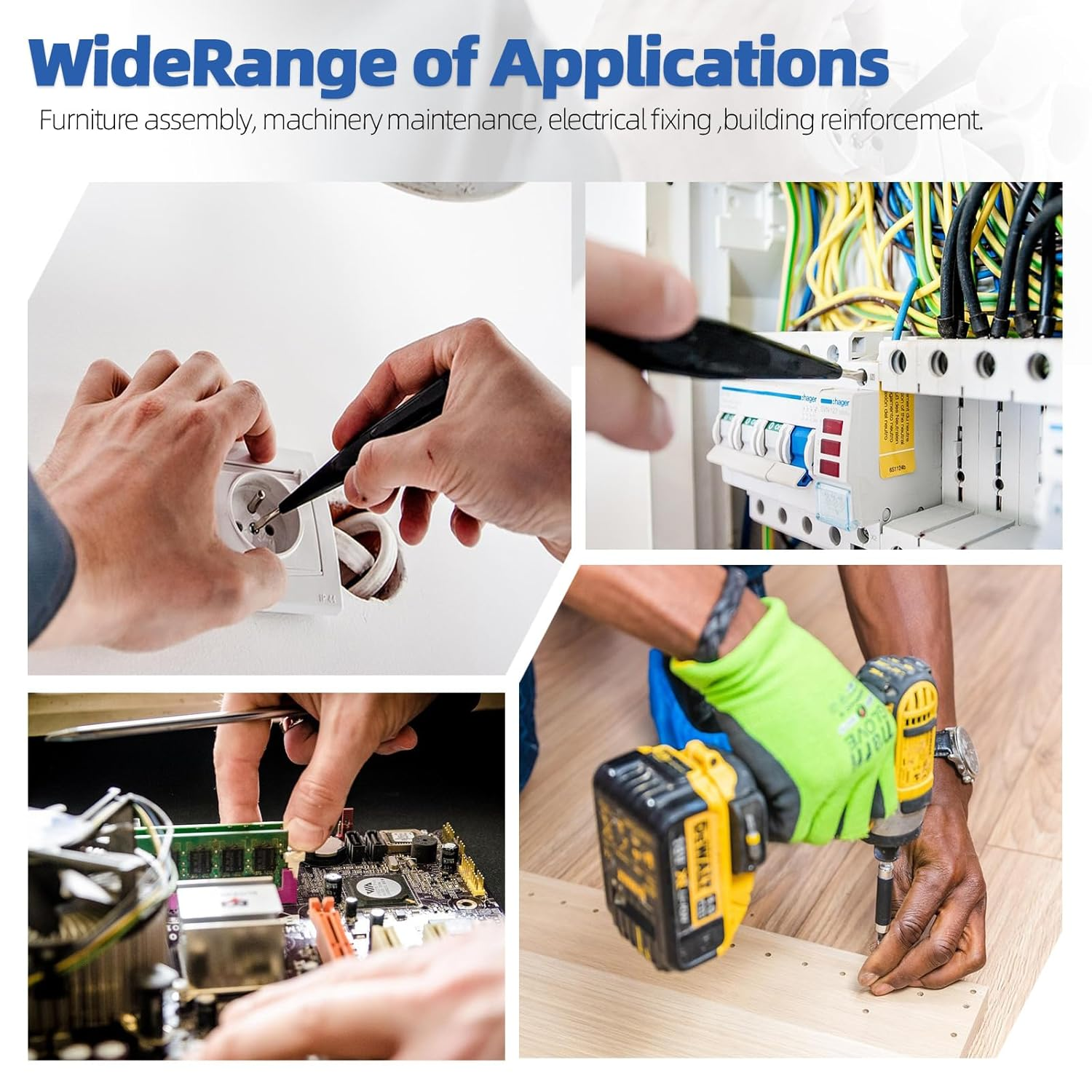 Glarks 301Pcs M3.2 X 15/25/40Mm Device Screws, 200Pcs 3 Colors Slotted Head Screws and 100Pcs Cross-Head Screw, Flat Head Phillips Machine Screw, Countersunk Screws with 1Pcs PH2 Bit