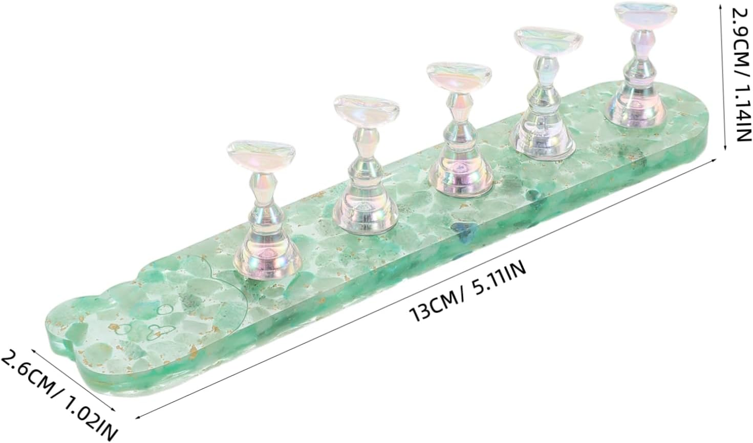 LOLIPPYY Nail Practice Holder Stand for False Fingernails Durable Portable DIY Fingernail Art Training Tool for Home and Salon Use Compact Lightweight Design for Beginners and Professionals image number 2