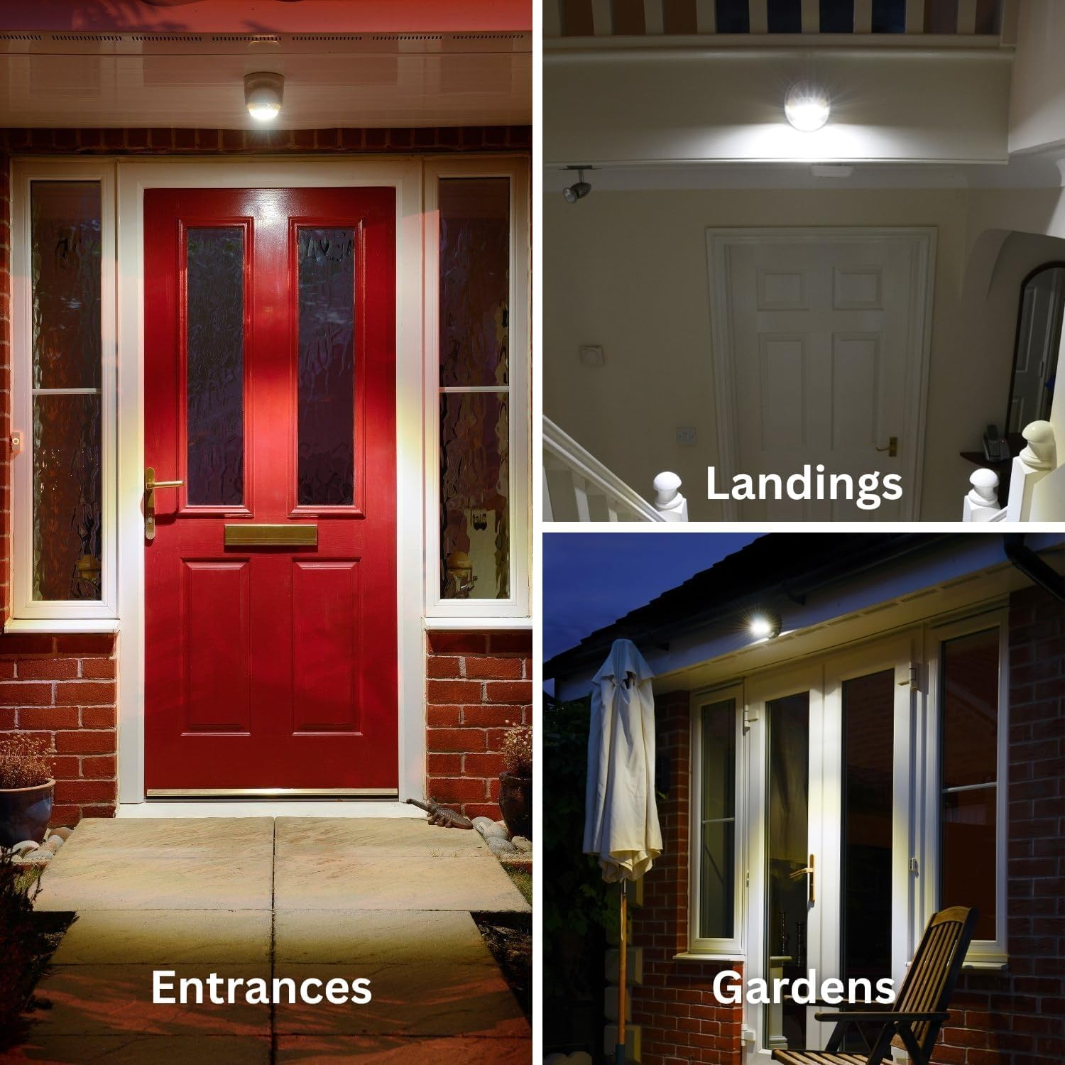 Auraglow Battery Operated Motion Activated PIR Sensor Detachable Cordless LED Security Light (White, No Batteries) image number 5