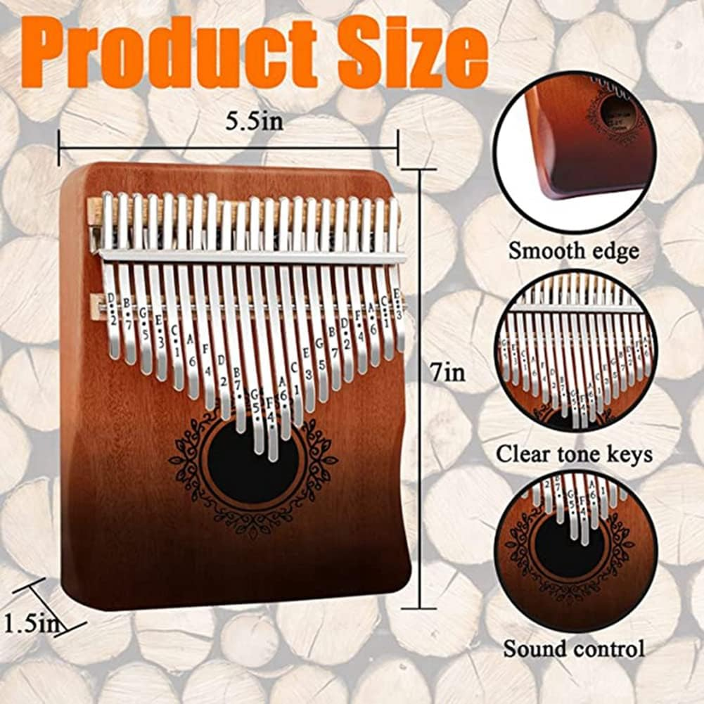 Elqater Kalimba Thumb Piano Kalimba Thumb Piano Portable for Adults, Kids and Beginners image number 4