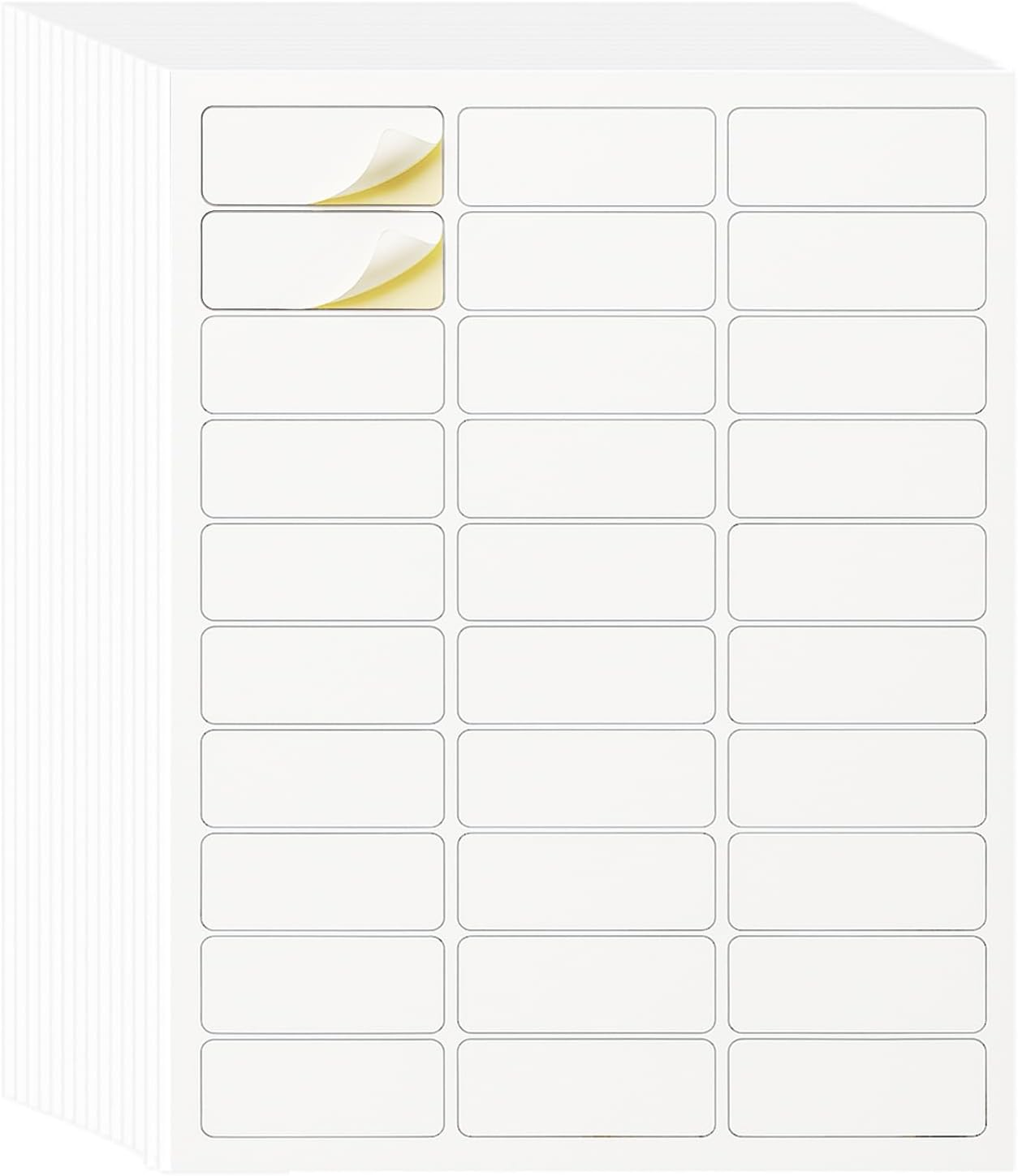 Makmefre 10X15Cmthermal Shipping Labels,Strong Adhesive,Perforated,Commercial Grade,Waterproof Postage Labels Compatible with Most Thermal Printer(1Rolls/500Labels) image number 1