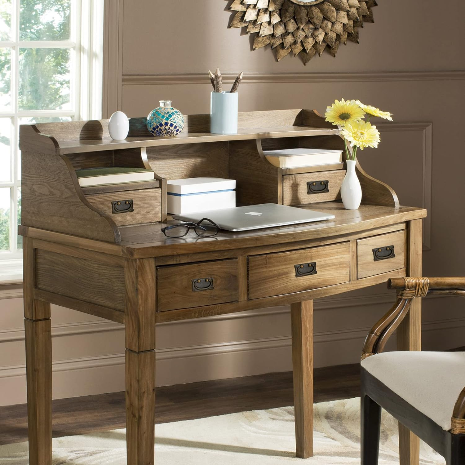 4 Pcs Drawer Pull Handles Knobs, Kitchen Cabinets Cupboard Pull Drop Knobs and Handles, Antique Furniture Door Pull Handles for Bedroom Wardrobe Dresser Drawer Cabinet Knobs Handles, 95X51Mm image number 5