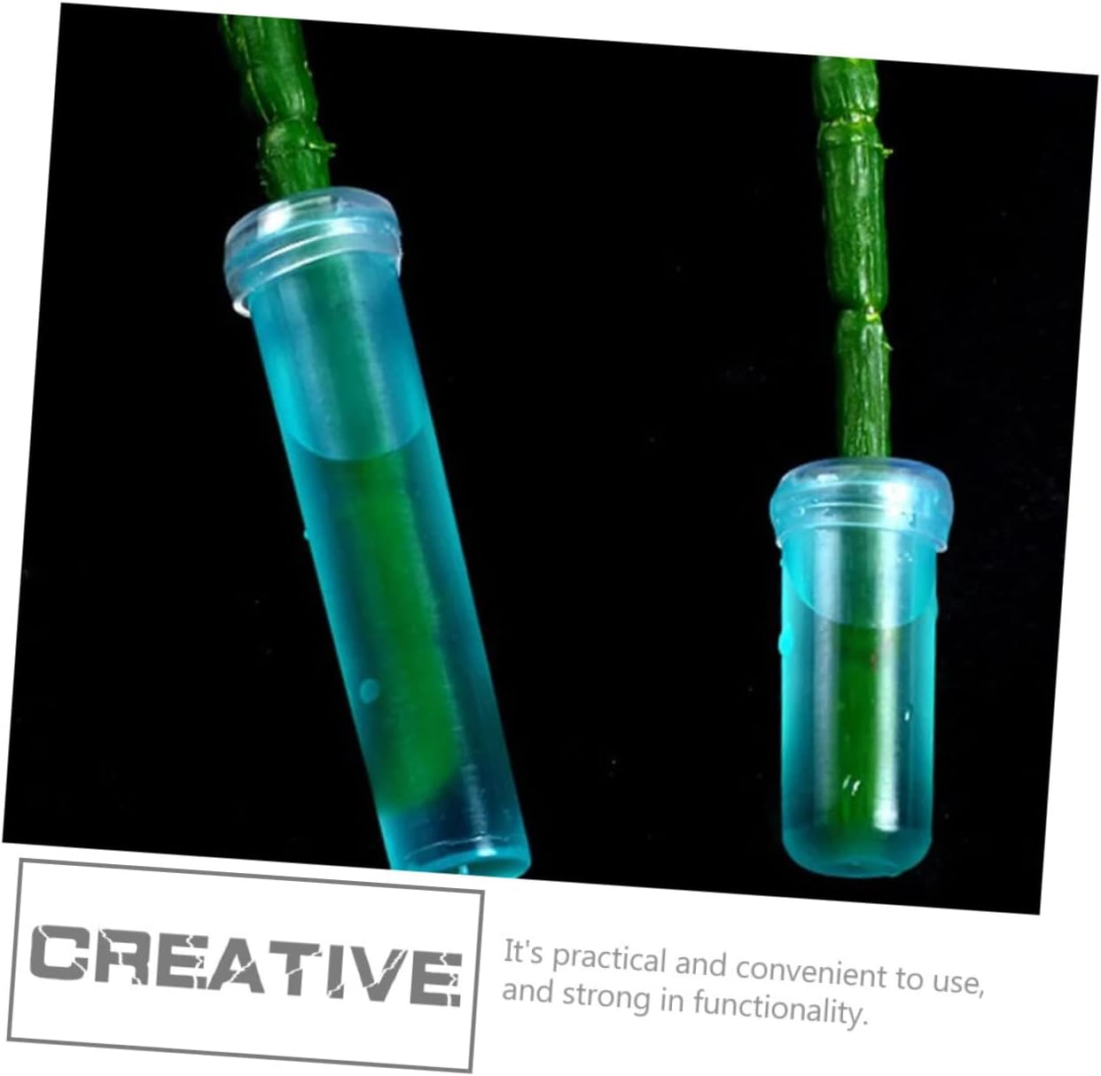 Sosoport Flower Nutrition Tubes 185Pcs Set Small Water Tubes for Floral Fresh-Keeping and Nutrition Supply, 4Cm X 1.5Cm, Suitable for Florist and Home Gardening Use Random Color image number 1