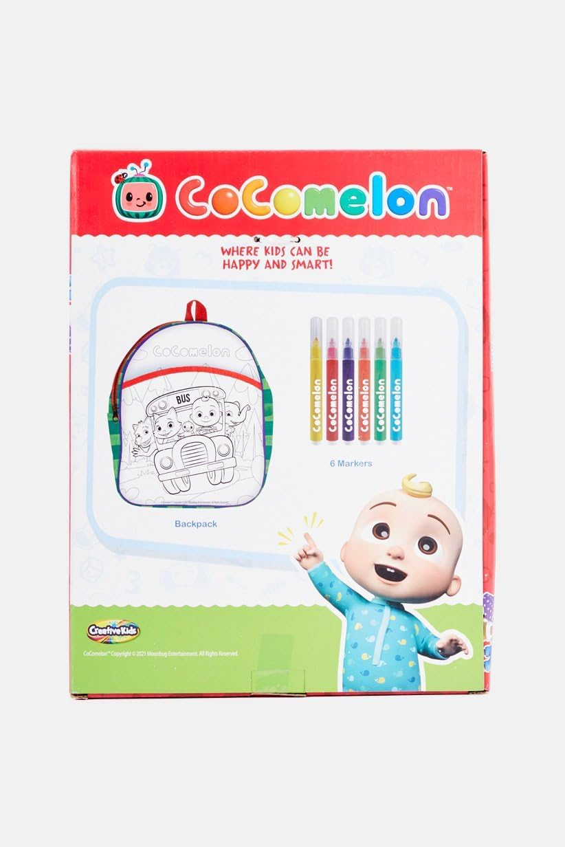 Creative Kids, Cocomelon Back Pack, Create My Own Backpack, Ages 3+ image number 1