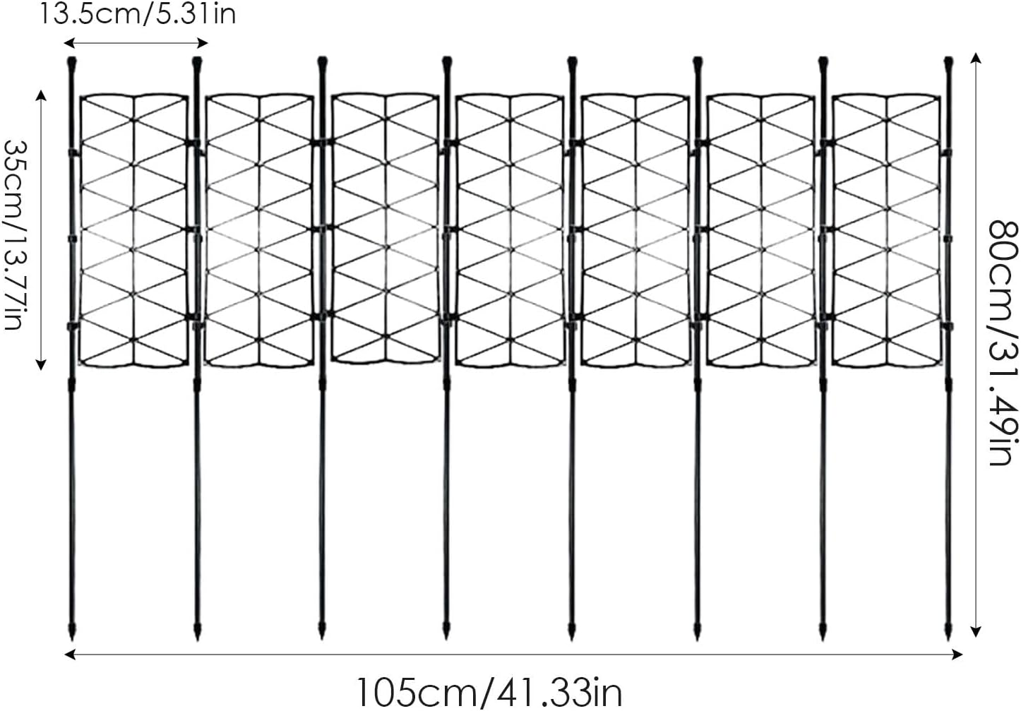 Indoor Plant Trellis,Lattice Frame Stake for Houseplant Support - Garden Climbing Plant Support Stand for Clematis, Sweet Peas, Roses, Morning Glories image number 2