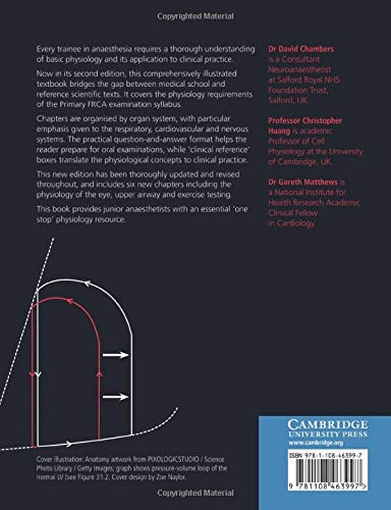 Cambridge Basic Physiology for Anaesthetists Book - Paperback - 25 July 2019 image number 1
