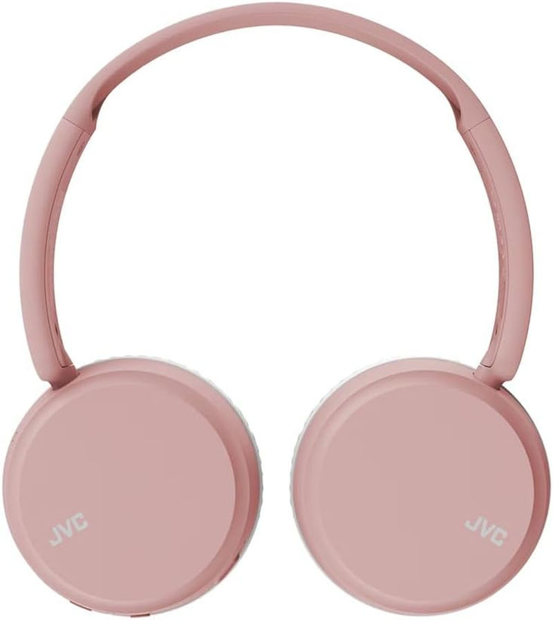 JVC HA-S36W-P Wireless Bluetooth On-Ear Headphones, 35 Hours of Wireless Listening Time, Soft Ear-Pads for a Secure and Comfortable Fit, Bass Boost Function for Dynamic Bass Sound (On/Off) (Pink) image number 3