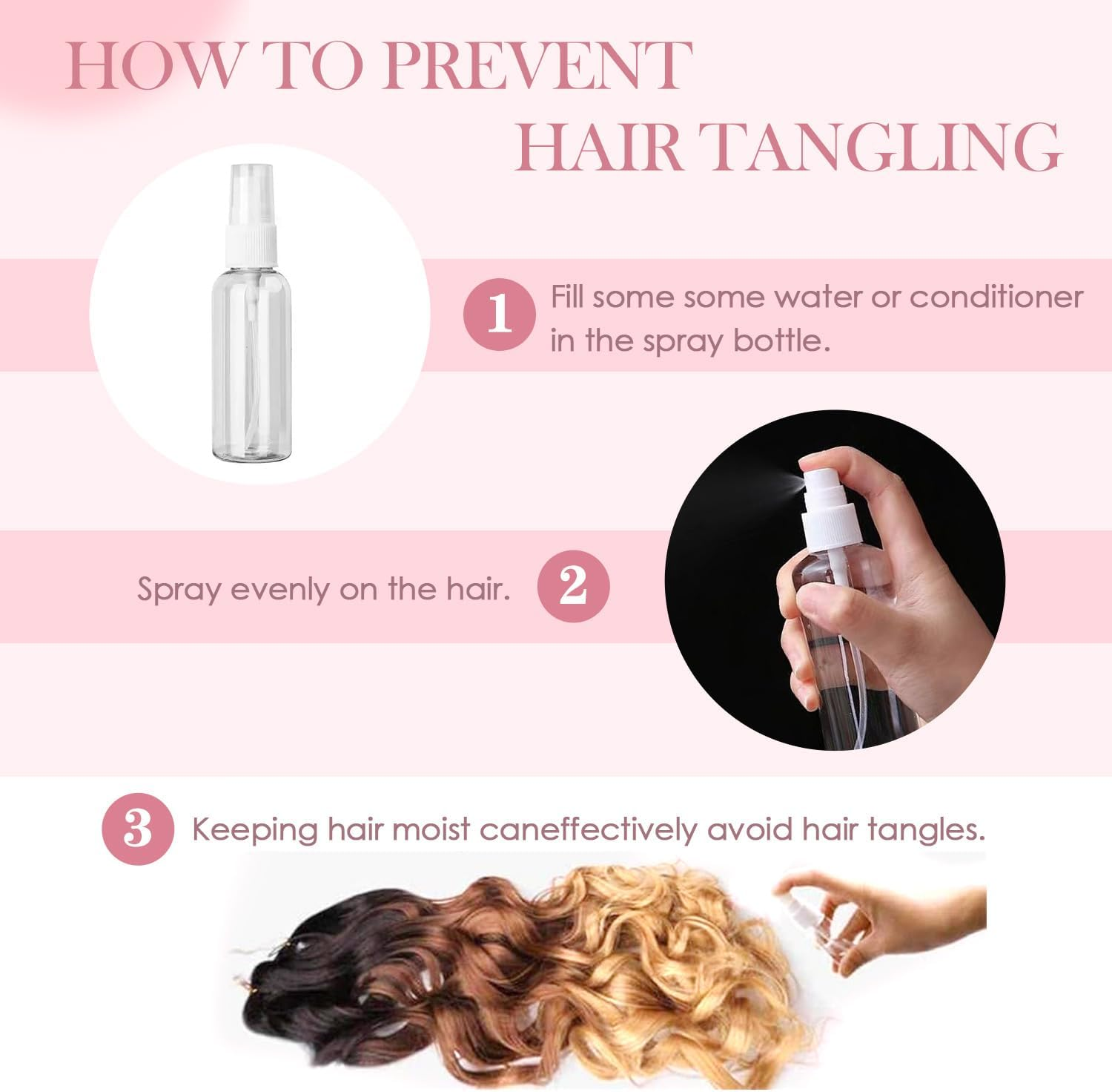 French Curls Braiding Hair 24 Inch 8 Packs Pre Stretched Loose Wave Bouncy Braiding Hair Spanish Curly Ends Synthetic Hair Extensions for Braiding (1B) image number 4