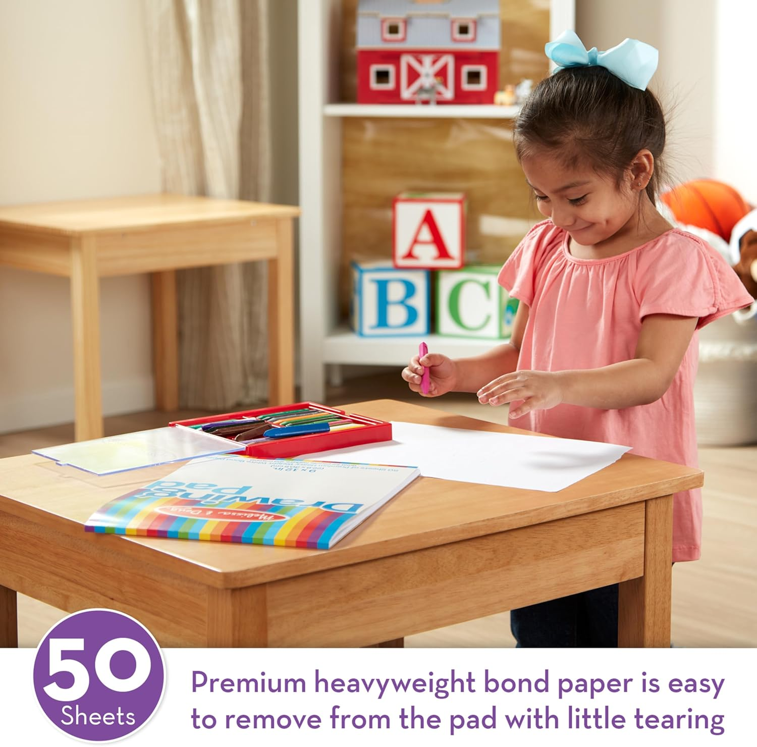 Melissa and Doug Drawing Pad (229 X 305Mm) - 50 Sheets - Qty. 1 image number 6