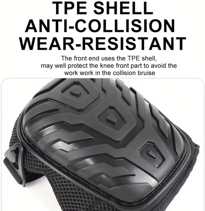 AIMALL Hard Shell Work Kneepads, Anti-Collision and Wear-Resistant, 8.66 X 7.87 Inches, Suitable for Engineering, Gardening, and Outdoor Sports image number 6
