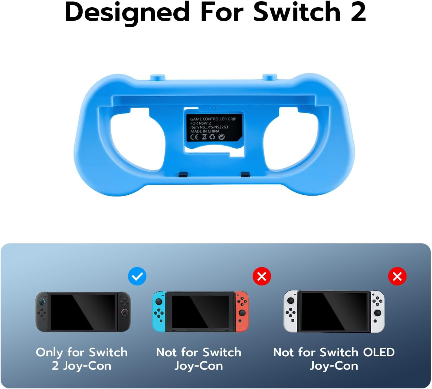 Mcbazel Joy Con Controller Grips for Switch 2- Ergonomic Switch 2 Accessories with Spring-Adjustable Wrist Strap, ABS Protection & Hollow Heat Dissipation Design for Switch 2 Joy Cons image number 6