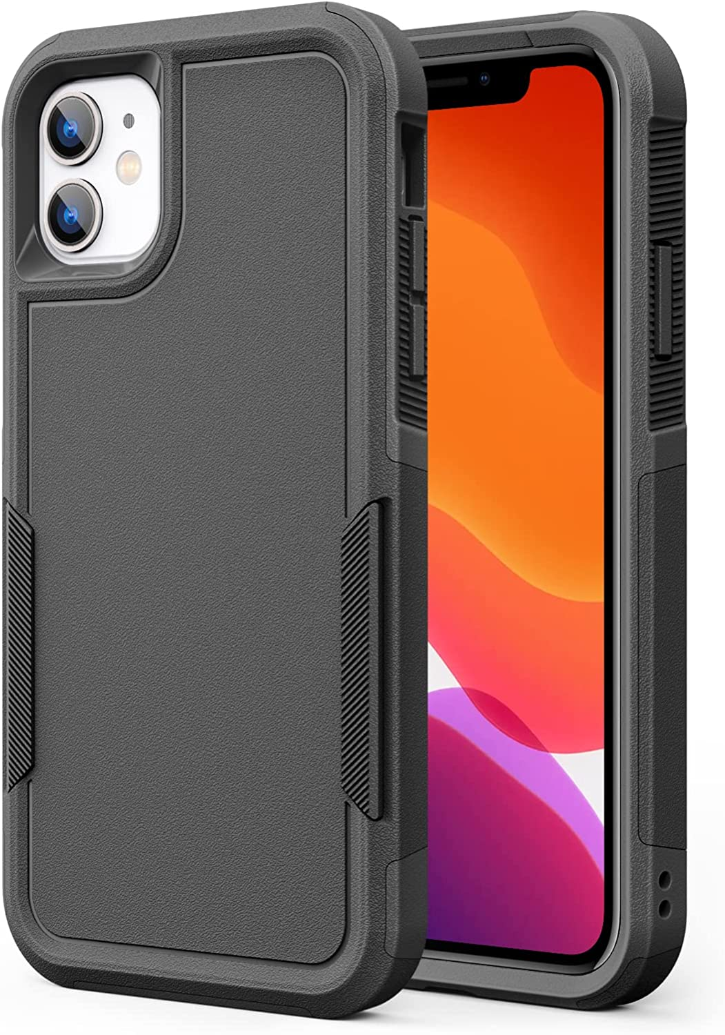 Soft Case for Iphone 11 Case(2019) 6.1-Inch, Hard Pc+Soft TPU Heavy Duty Shockproof Full Protective Tough Rugged Anti-Scratch Iphone 11 Cover