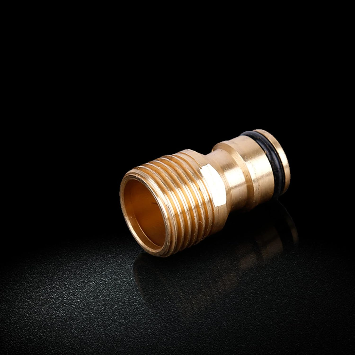 2 Pack Garden Hose Connector Shower Hose, 1/2 Inch Brass Male Threaded Tap Adapter, Shower Hose Connector Garden Hose Pipe, 1/2" BSP Hose Connector Male Watering Fittings(Brass 1/2 Inch Male Thread)