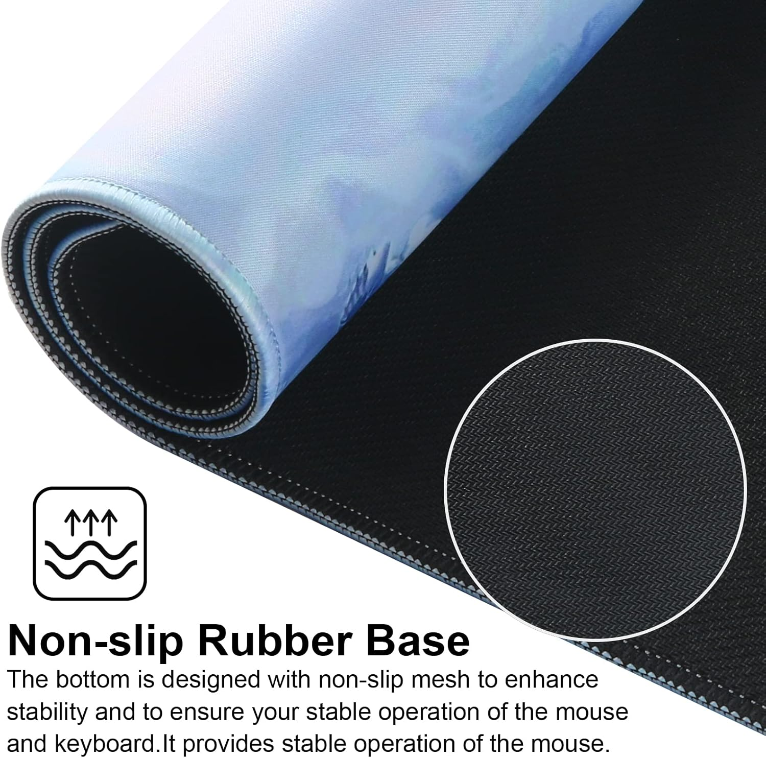 Hosimoln Gaming Mouse Pad,Large Mouse Pad Size 31.5X11.8Thickness 0.12Inches,Premium-Textured Non-Slip & Waterproof Computer Mousepad with Stitched Edges for Gaming,Office & Home80X30Girldragon006 - 80X30 Brown009 image number 5