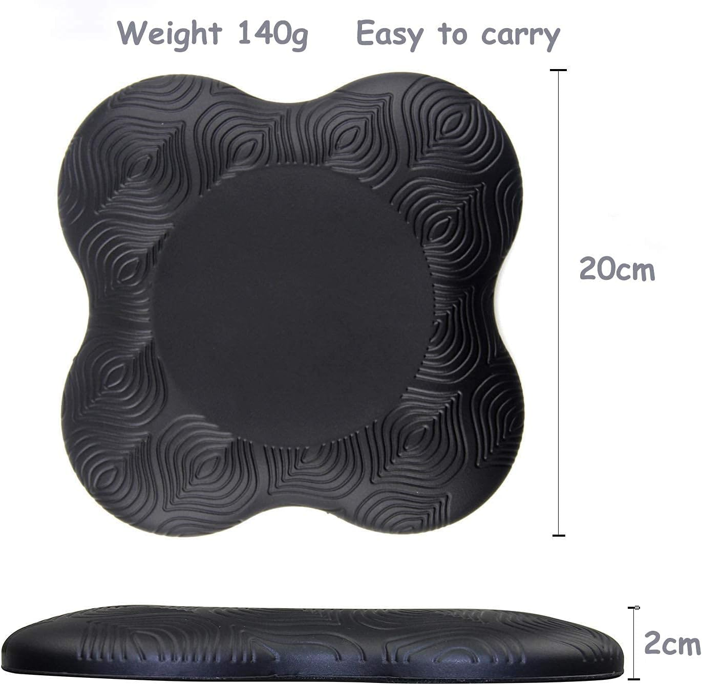 Zealtop Yoga Knee Pad Cushion Extra Thick for Knees Elbows Wrist Hands Head Foam Yoga Pilates Work Out Kneeling Pad - Lake Blue image number 4
