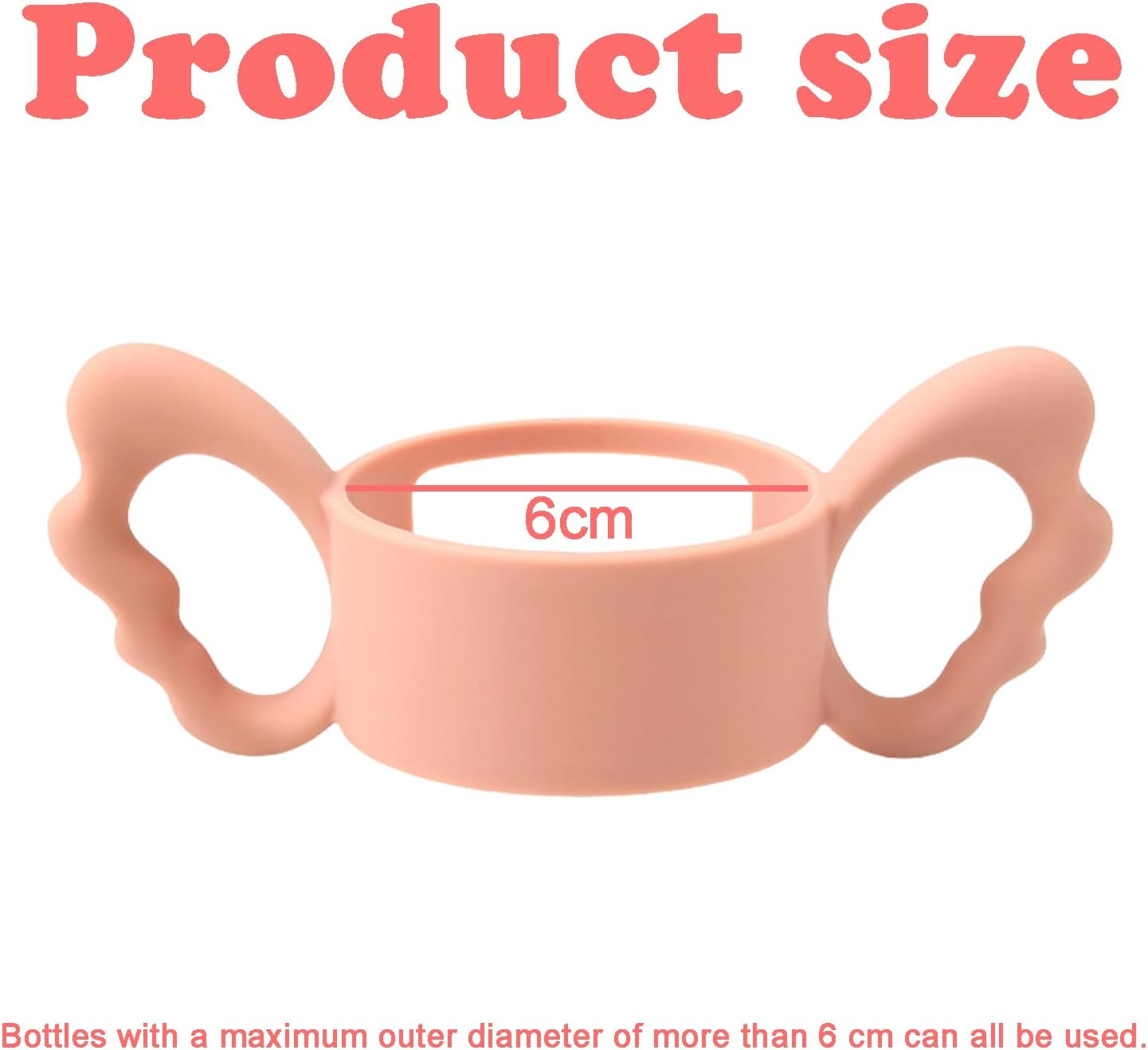 Treayes Silicone Baby Bottle Handles (3 Pcs) with Easy Grip and Brush, Lightweight for Easy Carry, Lightweight Carry Silicone Wide-Neck Bottle Handles 3 Colors image number 1