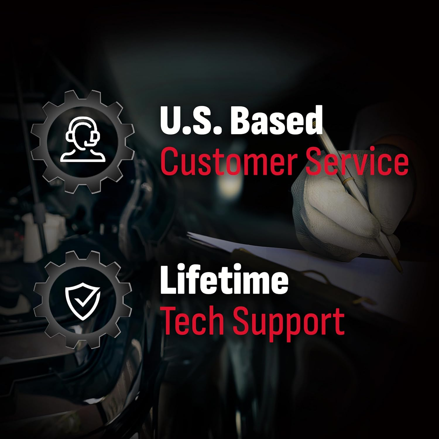 Schumacher Electric BAF-425T Top Terminal Battery Cable for Automotive, Marine, and Power Sports Batteries, 4 Gauge, 25 Inches, with One-Year Limited Warranty, Black, 1 Unit image number 2